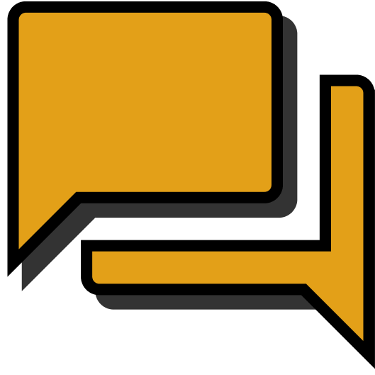 Speech bubbles icon (Standing for communication)